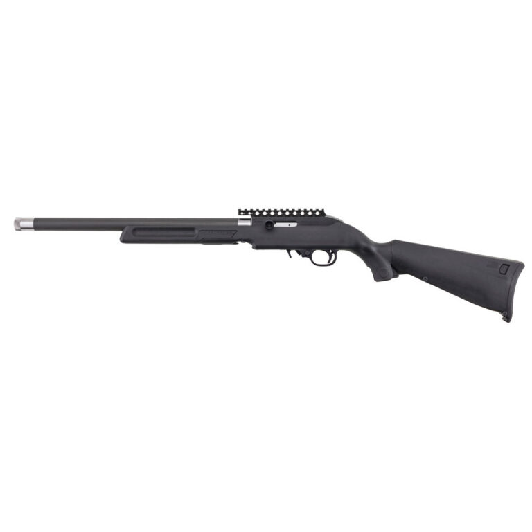Magnum Research MLR-22 SwitchBolt rimfire pack rifle with Archangel Black folding backpack stock and 16.5-inch carbon-wrapped threaded barrel