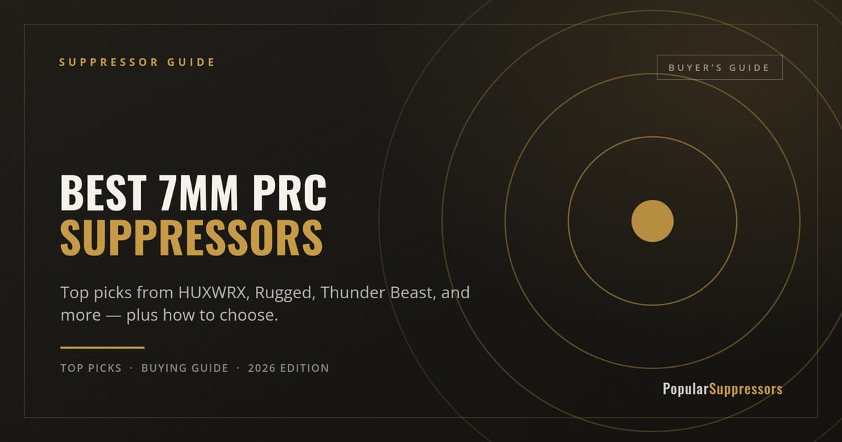 Best 7mm PRC Suppressors: Top Picks and Buying Guide hero image