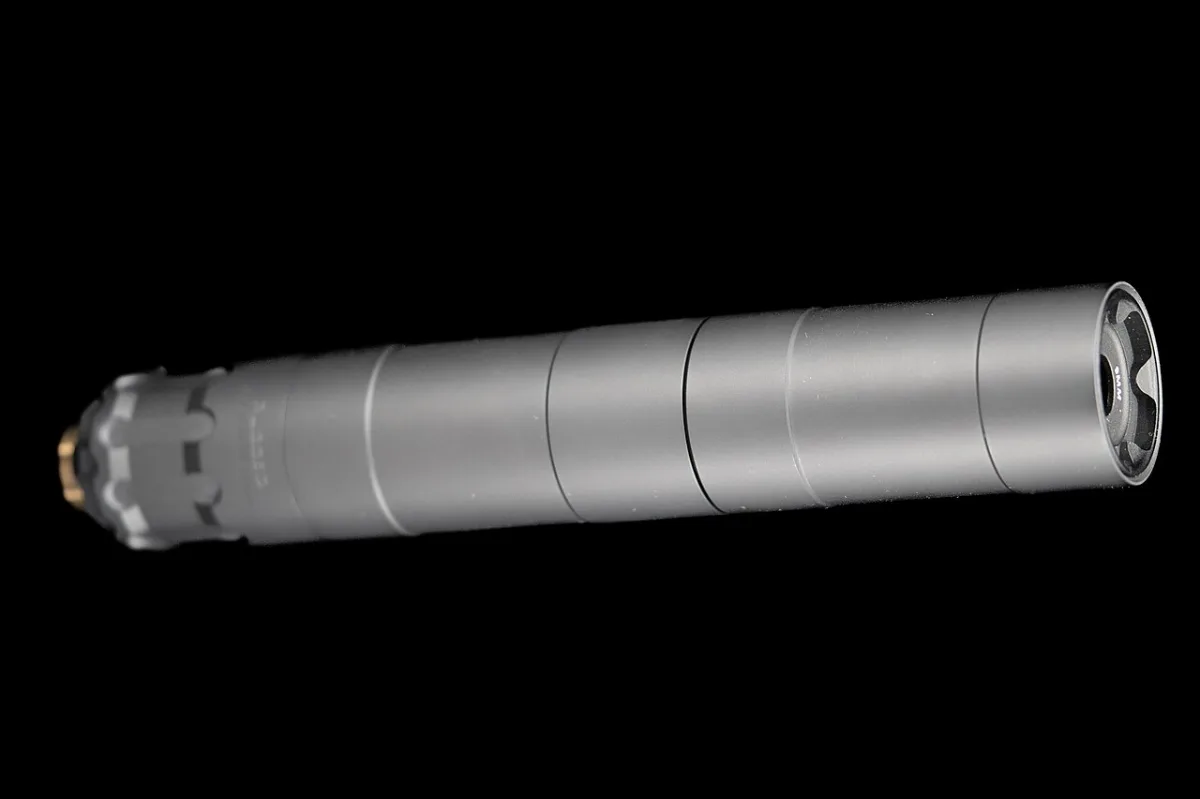 A 9mm handgun suppressor of the type now moving on a suppressor on a 4473 transfer at covered dealers