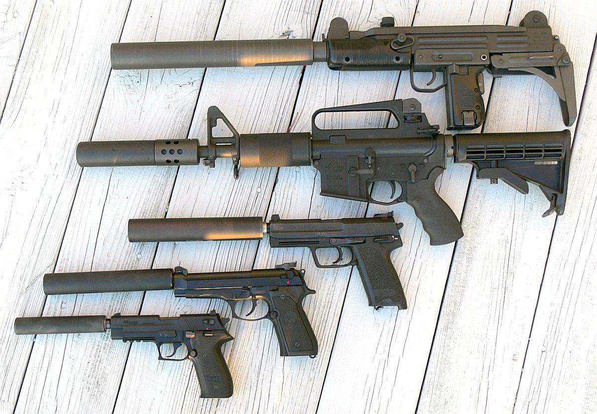 Registered suppressors mounted on host firearms, the devices covered by ATF suppressor caliber conversion guidance